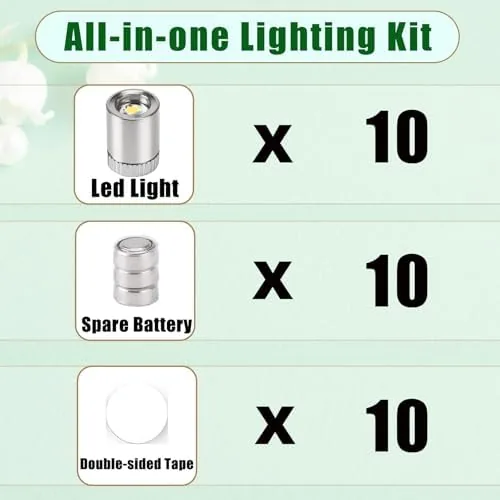 The Mini Led Lights 10pc Small Led Lights Battery Powered Colorful in real use