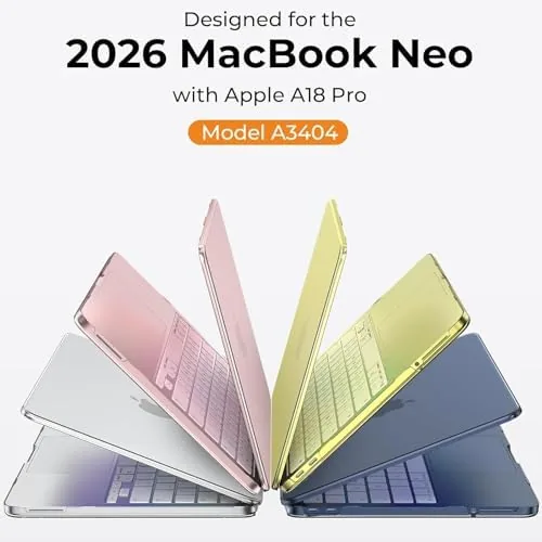 Another view of the EooCoo for MacBook Neo Case 13 inch 2026, Scratch Resistant