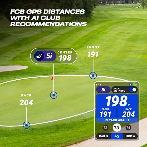 Another view of the Blue Tees Golf Player Pro GPS Speaker, New 2026 Release