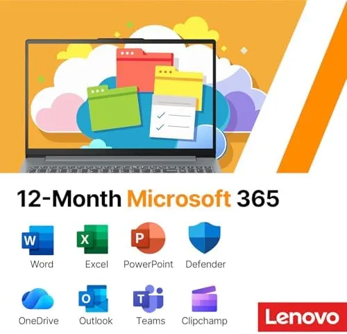 Detail shot of the Lenovo IdeaPad Slim 3i • 15.6" FHD Laptop with Microsoft features