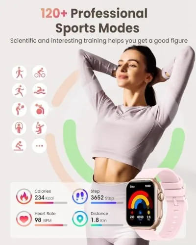 Detail shot of the Smart Watch for Women Men Fitness: Smart Watch ,Fitness Tracker features