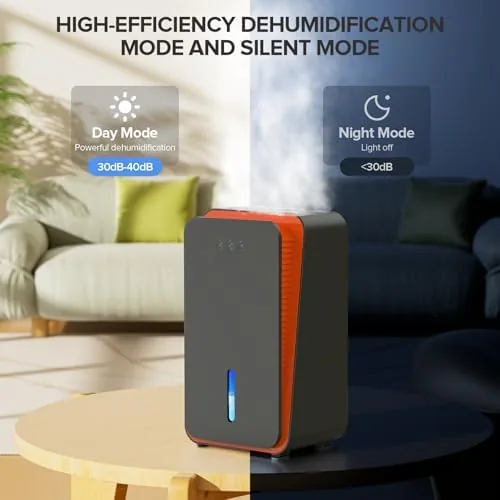 Another view of the 1000 sq.ft Dehumidifier for Home, Dehumidifiers for Basement, Bathroom, Bedroom