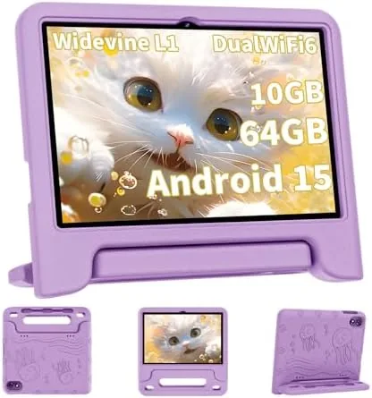Overview of the COLORROOM 2026 Upgraded Android 15 Tablet, 10inch Kids Tablet, Octa-core
