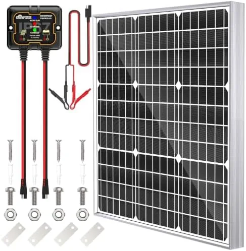 Solar Panel Kit 50W 12V, Solar Battery Trickle Charger Maintainer | Solar Battry Charger Review: Tested and Rated