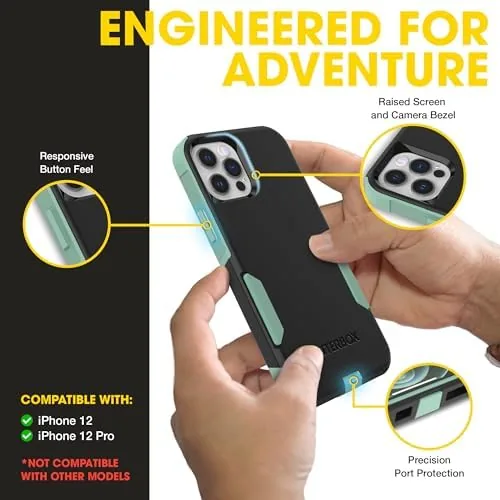 A close up of the raised edges around the screen and the covered buttons