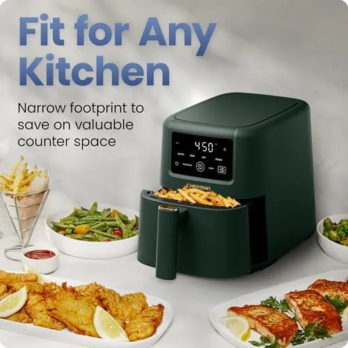 Another view of the Chefman Compact Air Fryer 3.5 QT - Slim Design Fits