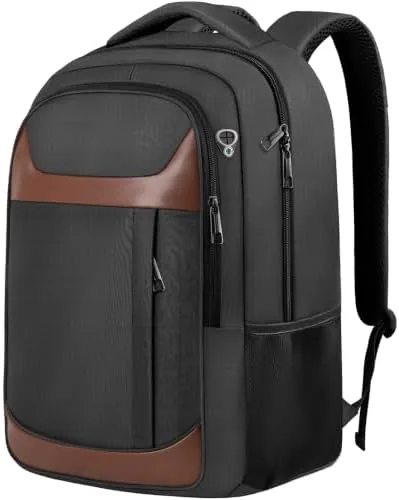 17" Travel Laptop Backpack, Airline Approved Bag, Black Brown | Padded Laptop Compartment, Water-Resistant Review: Tested and Rated