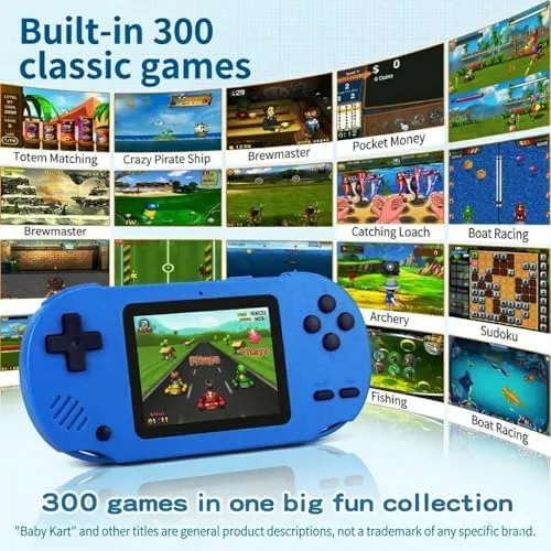 Close up of the d-pad and action buttons on the kids retro handheld console