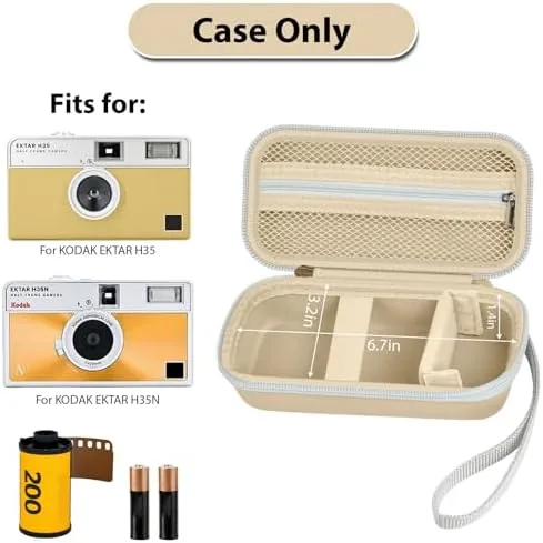 Close look at the Film Camera Case for Kodak EKTAR H35 H35N Half Frame build quality