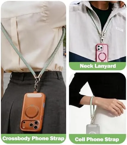 Close look at the Universal 3-in-1 Phone Lanyard Kit, Anti Theft Crossbody Strap and build quality