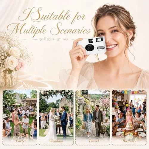 The 12 Pack Disposable Cameras Bulk for Wedding with Upgraded 35mm compared in context