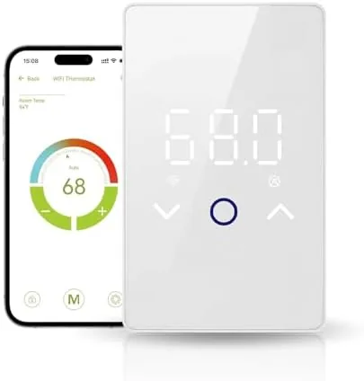 1 PC Dual Voltage 120V/240V WiFi Heated Radiant Floor Thermostat | Touchscreen LED Display Review: Tested and Rated