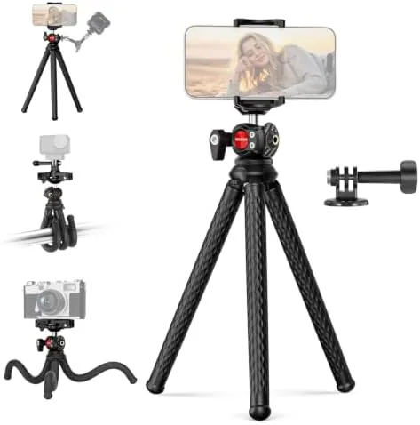 NEEWER Flexible Phone Tripod, Small Mini Camera Webcam Desk Stand, Phone Holder & Action Review: Tested and Rated