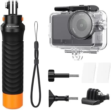 K&F CONCEPT 60M/196FT Waterproof Case+Floating Handle for DJI Osmo Action 6 | Underwater Housing Review: Tested and Rated
