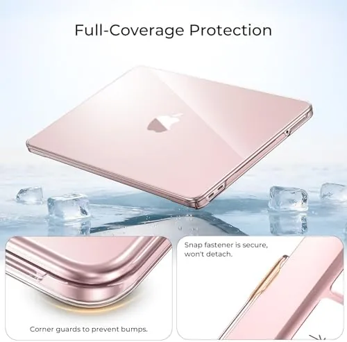 Close look at the EooCoo for MacBook Neo Case 13 inch 2026 Model A3404 build quality