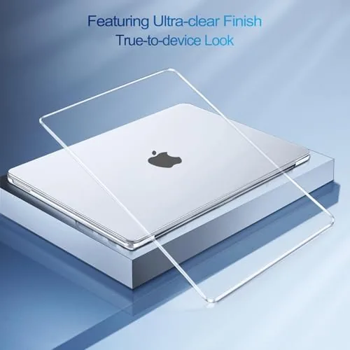 MOSISO kit components laid out including shell pieces, keyboard cover, and screen protector