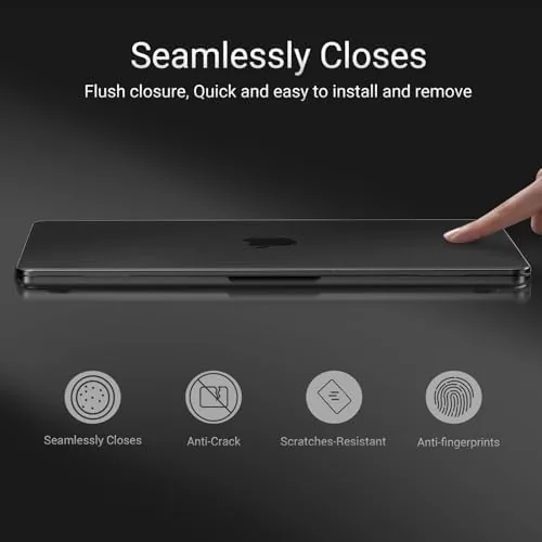 Close look at the MOSISO Compatible with MacBook Neo Case 13 inch 2026 Release build quality