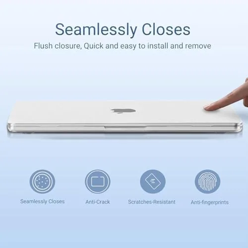 Close look at the MOSISO Compatible with MacBook Neo Case 13 inch 2026 Release build quality