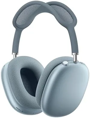 Close up of the memory foam ear cushion on the AirPods Max 2 in Blue