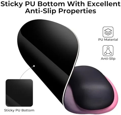 The EooCoo Mouse Pad with Gel Wrist Rest, Ergonomic Mousepad Wrist compared in context