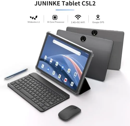 Close look at the Gemini AI Android 16 Tablet with Keyboard, 11 inch Tablet build quality