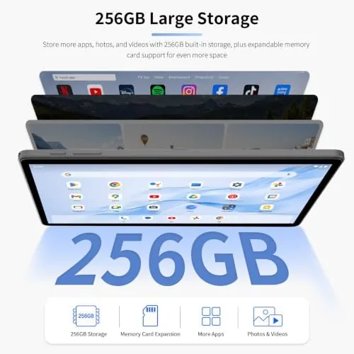 The Gemini AI Android 16 Tablet with Keyboard, 11 inch Tablet compared in context