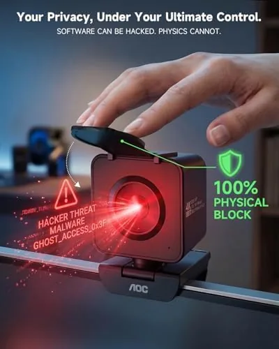 The AOC 4K Webcam for PC, Sony Sensor, 1080P 60FPS Streaming compared in context