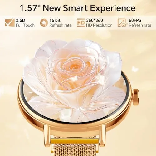 Another view of the Yoever Smart Watch for Men Women,1.57" Touchscreen,Round Fitness Trackers |