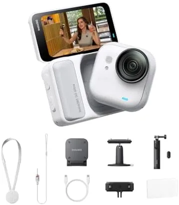Overview of the Insta360 GO Ultra Anywhere Bundle - Small 4K Vlogging Camera