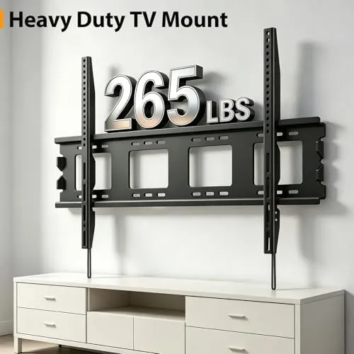 The Large Fixed TV Mount for 50-120 inch LED LCD Flat in real use
