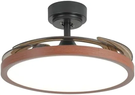 Detail shot of the Retractable Bluetooth Ceiling Fan with Lights 42" | Bluetooth App features