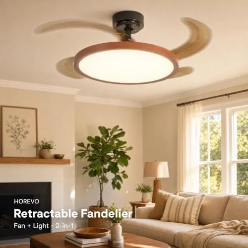 The Retractable Bluetooth Ceiling Fan with Lights 42" | Bluetooth App compared in context