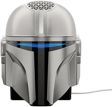 Echo Dot Star Wars bundle with Mandalorian helmet stand