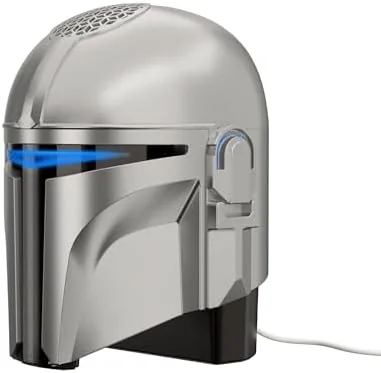 Echo Dot Star Wars bundle with headphones and laptop on a desk