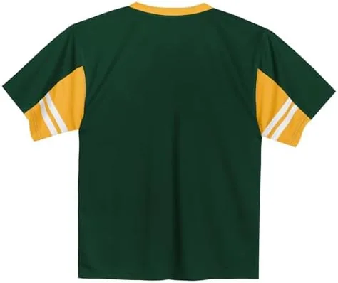 Close up of the MLB primary logo print on the jersey