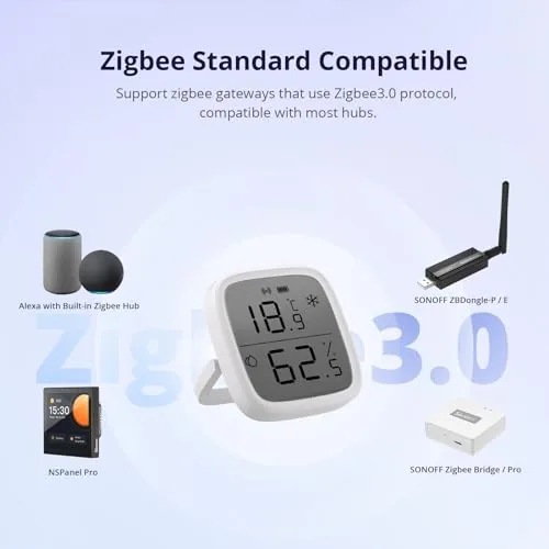 Testing the SONOFF Zigbee Indoor Temperature Humidity Sensor, SNZB-02D LCD Zigbee Thermometer over two weeks