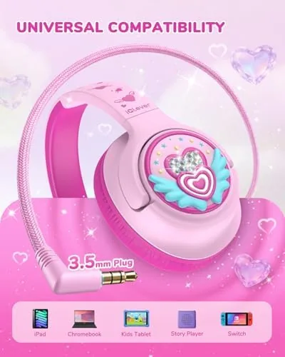 The iClever C371 Kids Headphones with Cord for School Boys Girls in real use
