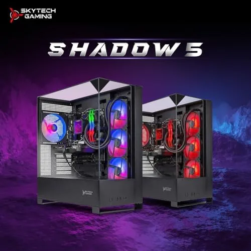 Skytech Shadow 5 with benchmark software on screen