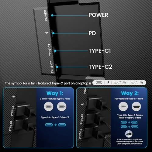 The Laptop Screen Extender, 15.6" Ultra-Slim Triple Portable Monitor for Laptop in real use