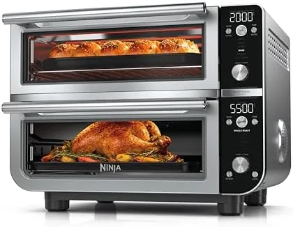 Ninja Double Oven Pro Smart XL stainless steel front view