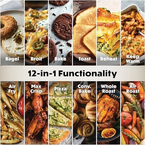 Completed meal from both zones of the Ninja Double Oven