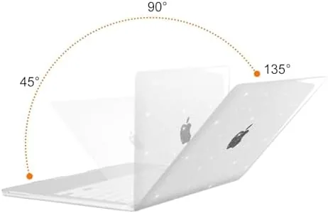 Close look at the MOSISO Sparkly Glitter Case Compatible with MacBook Neo Case 13 build quality