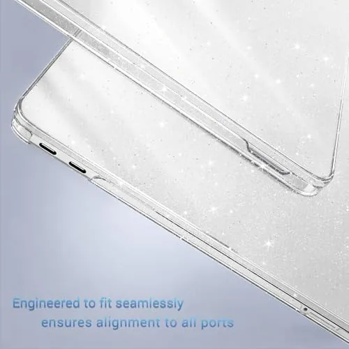 The MOSISO Sparkly Glitter Case Compatible with MacBook Neo Case 13 in real use