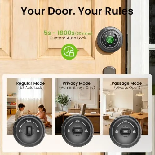 Testing the GHome Smart Fingerprint Door Lock, 4-in-1 Smart Door Knob with over two weeks