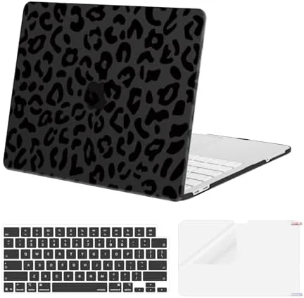 Overview of the MOSISO Leopard Grain Hard Case Compatible with MacBook Neo 13