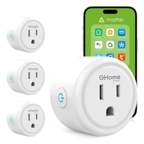 GHome Smart Plug Matter 15A, WiFi Smart Plugs Compatible with Alexa, Apple Home, Siri Review: Tested and Rated