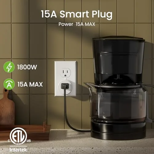 The GHome Smart Plug Matter 15A, WiFi Smart Plugs Compatible with compared in context