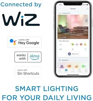 The PHILIPS Smart 150W A23 LED Light Bulbs 4-Pack - Connects in real use