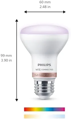 Close look at the PHILIPS Smart Wi-Fi Connected LED 45-Watt R20 Light Bulb 4-Pack build quality