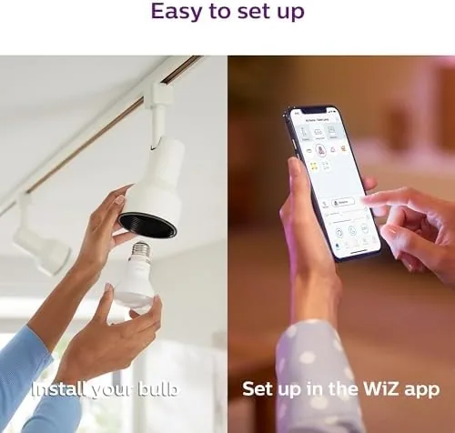 Another view of the PHILIPS Smart Wi-Fi Connected LED 45-Watt R20 Light Bulb 4-Pack